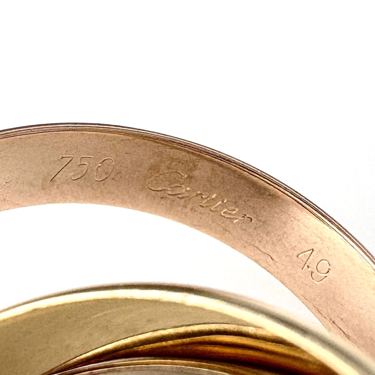 Cartier Trinity Ring YG Yellow Gold PG Pink WG White — view 6