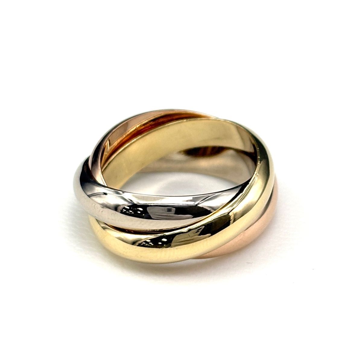 Cartier Trinity Ring YG Yellow Gold PG Pink WG White — view 2