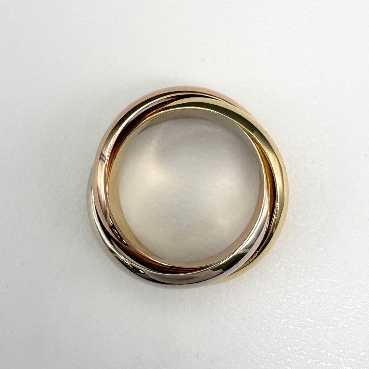 Cartier Trinity Ring YG Yellow Gold PG Pink WG White — view 3