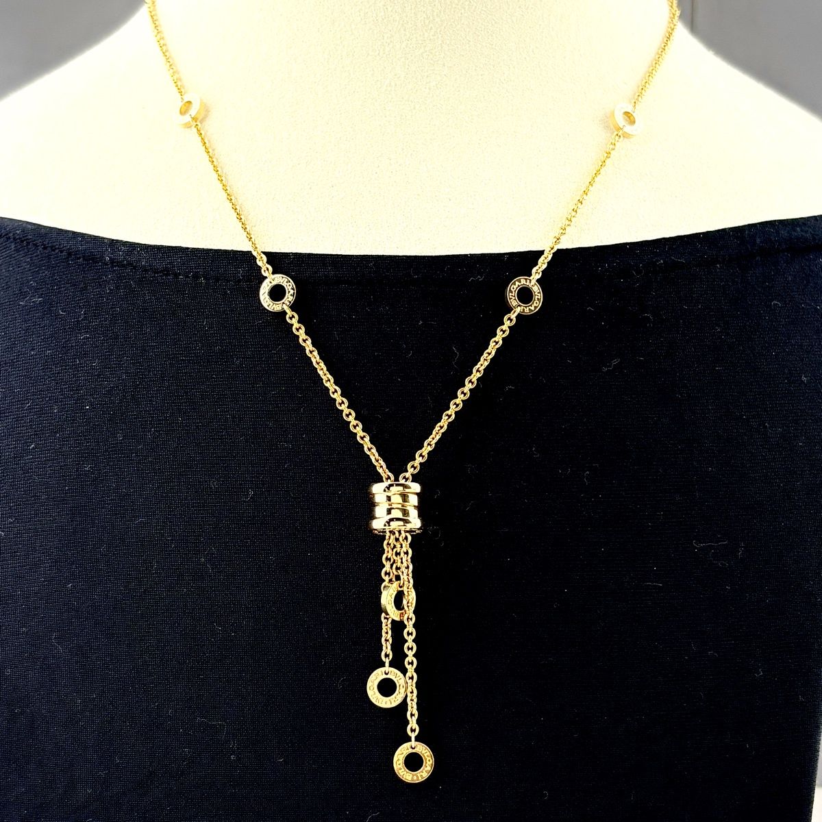 Bvlgari B-zero One Element Necklace YG Yellow Gold Pendant — view 3