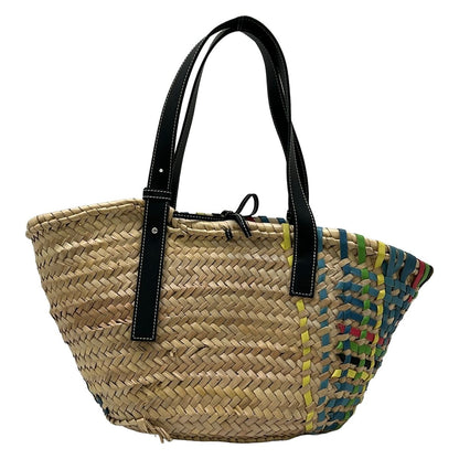 Loewe Tote Basket Beige Black Multi Leather — view 3
