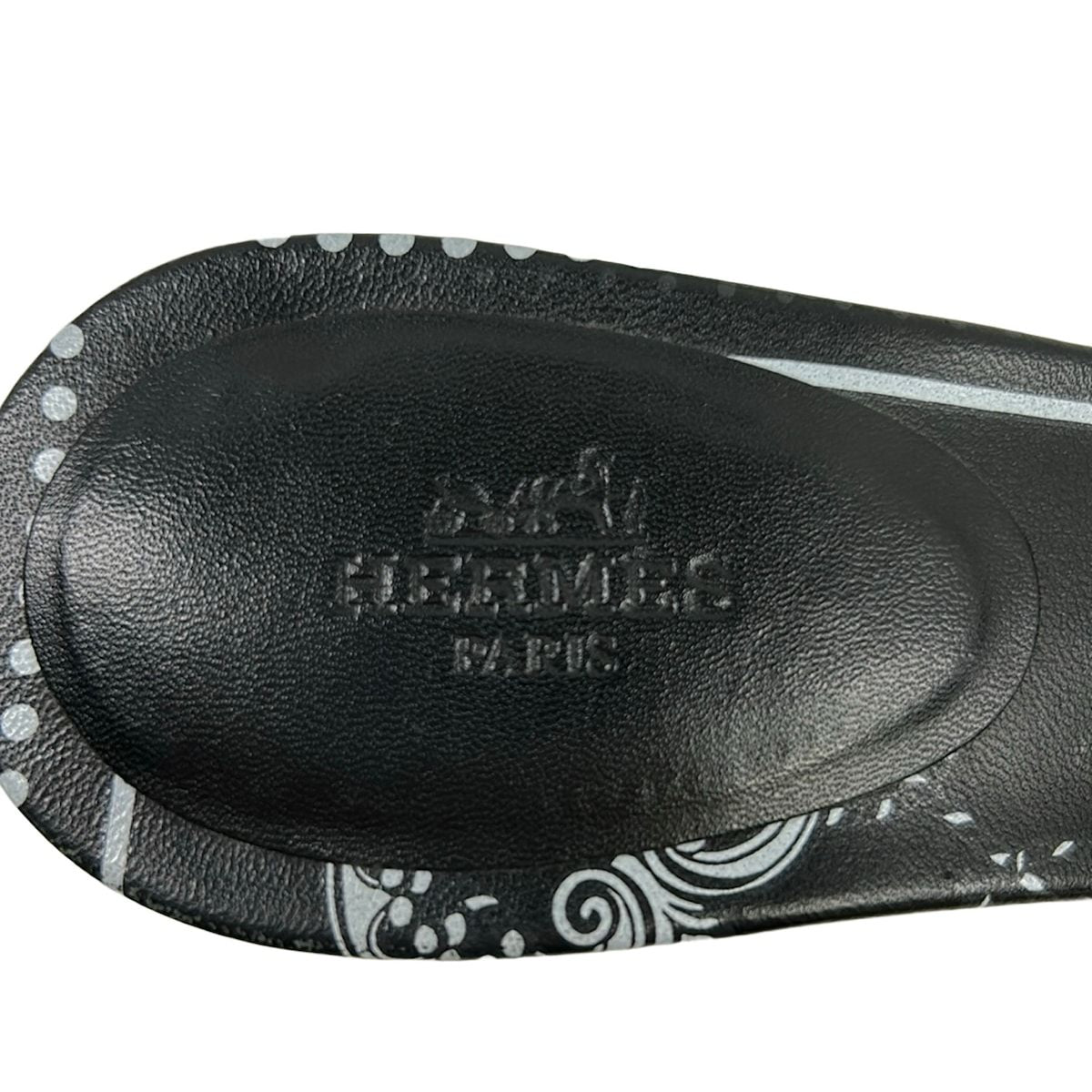 Hermes Sandals 36 Oasis Black White Key Chain Leather — view 5