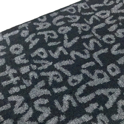 Louis Vuitton Scarf Echarpe Graffiti Brown Marine Wool — view 3