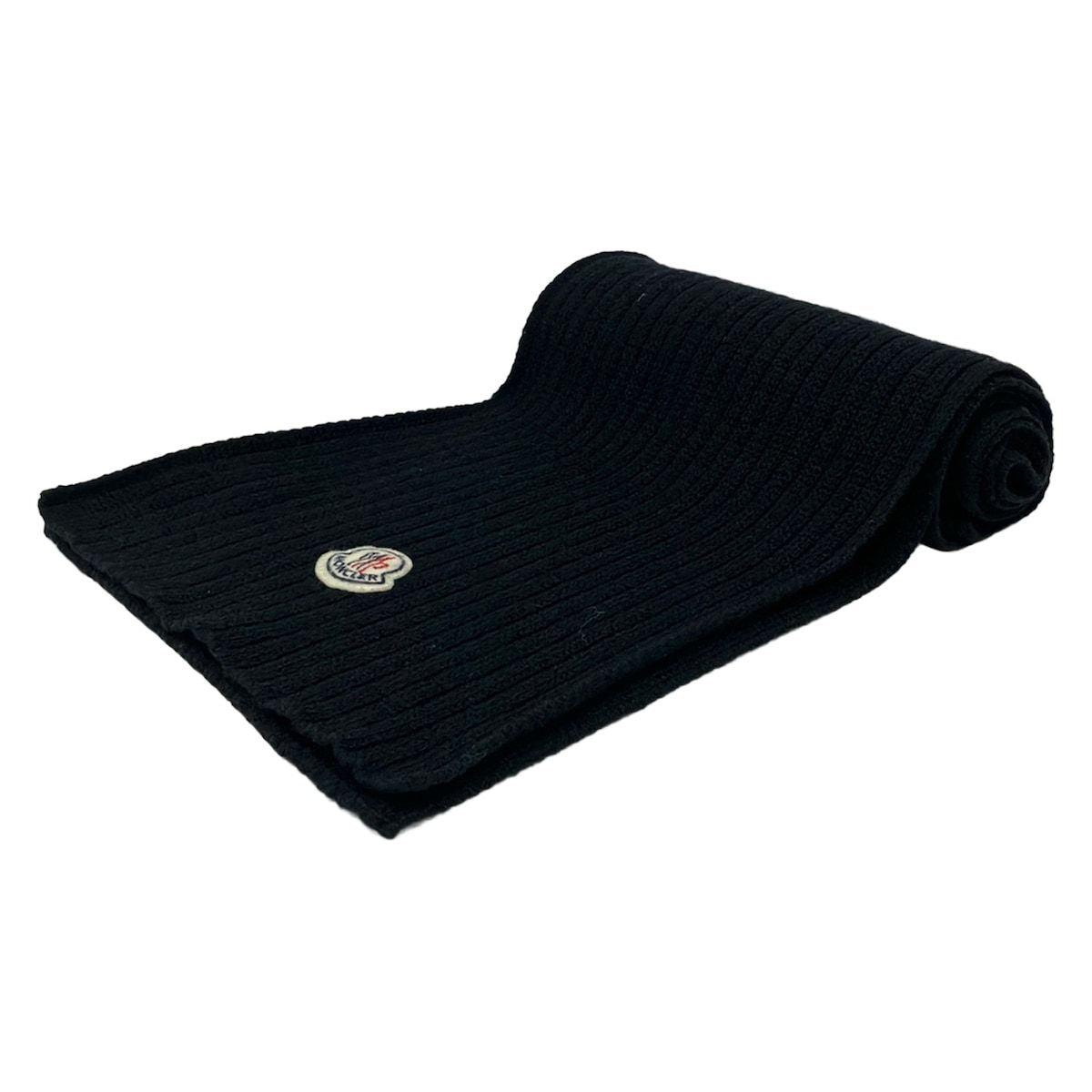 Moncler Scarf Black Wool