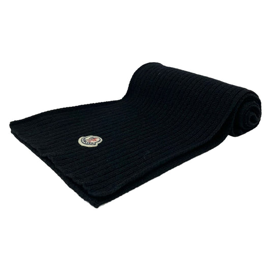 Moncler Scarf Black Wool