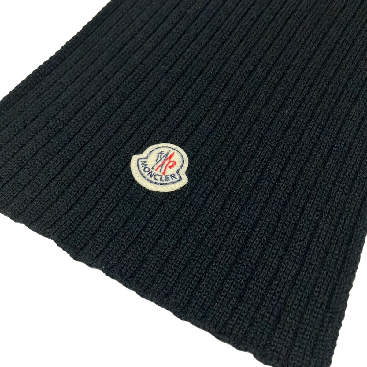 Moncler Scarf Black Wool — view 4