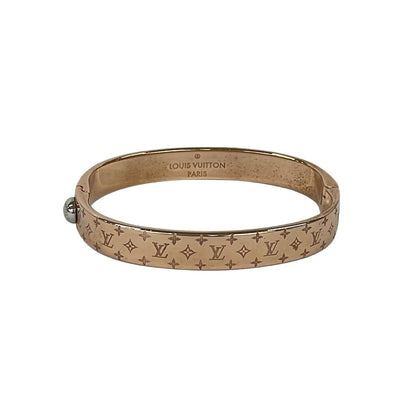 Louis Vuitton Bangle Calf Nanogram Pink Gold Bracelet
