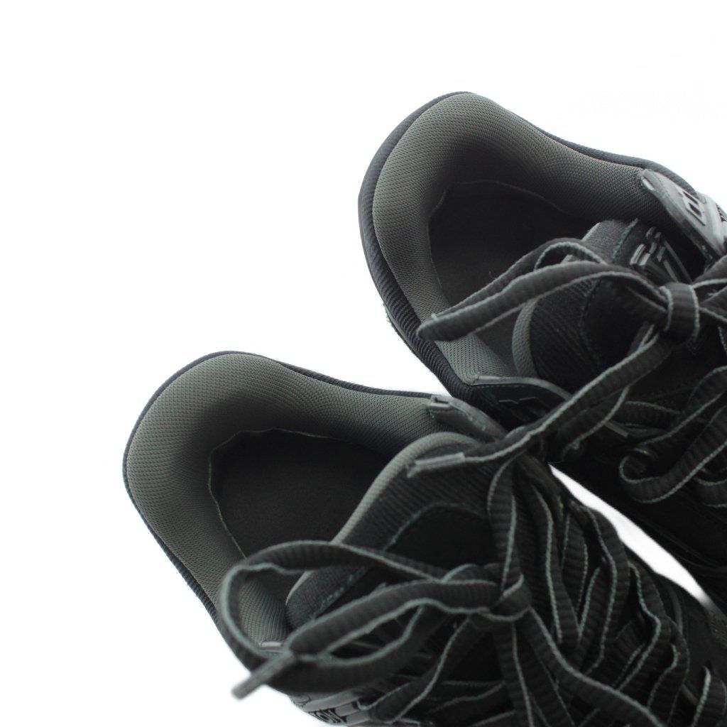 Louis Vuitton LV Trainer Line Sneakers Suede Leather Logo 6 Black — view 4