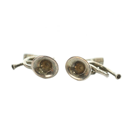 Hermes Color Pin Logo Horn Telescope Musical Instrument Silver Shoulder — view 3