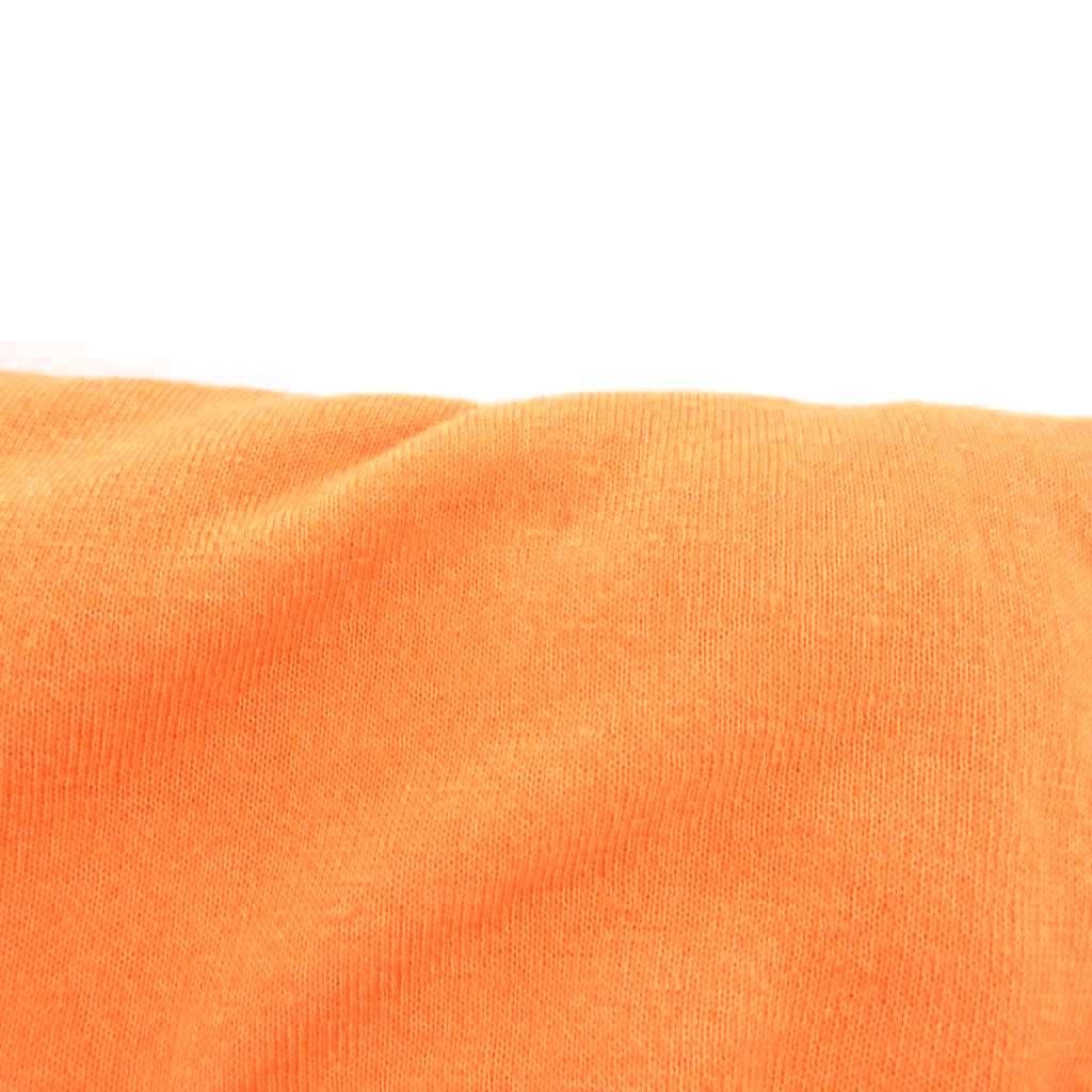 Hermes Knit Sweater Long Sleeve Silk Blend Linen Neck M Orange — view 7