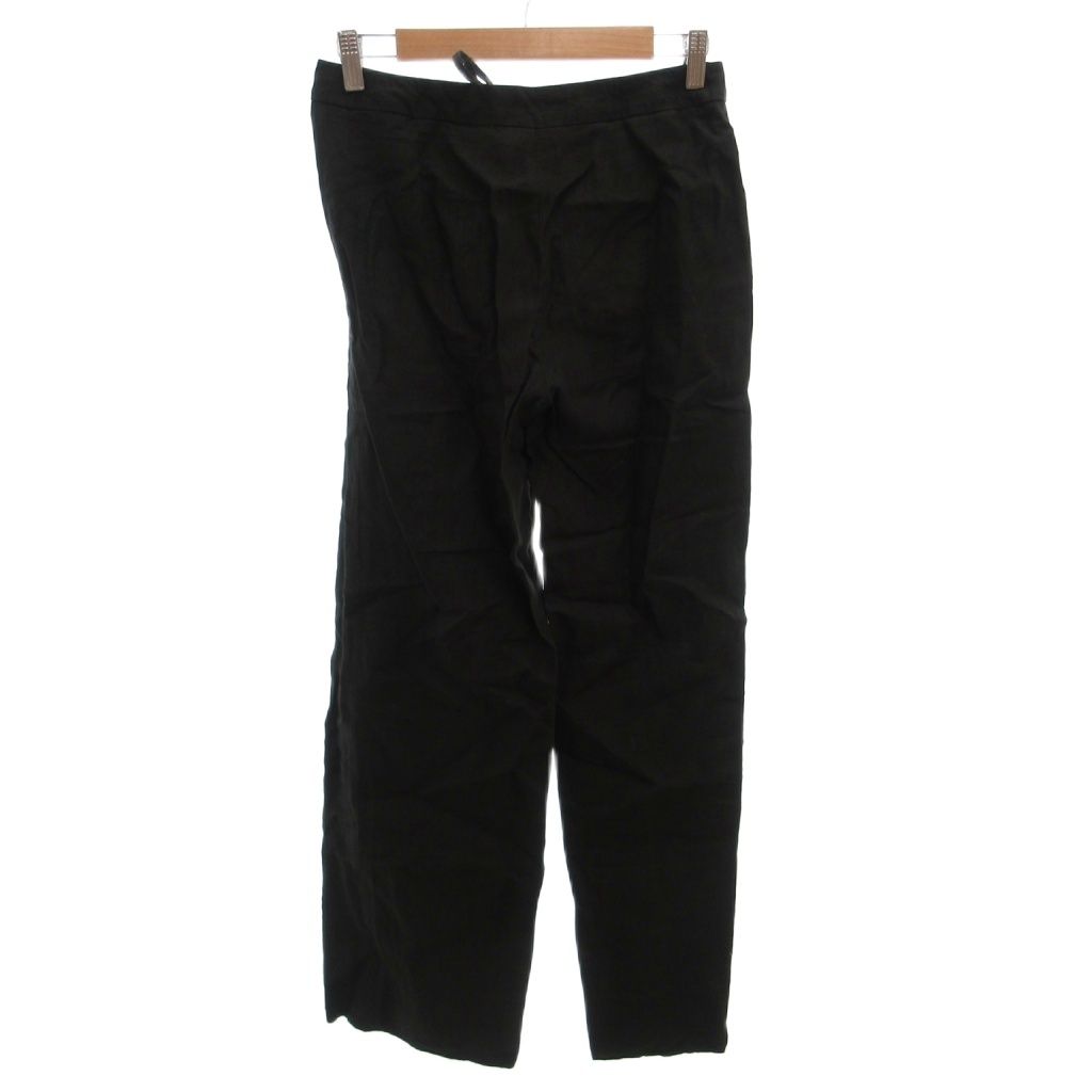 Max Mara Set Suit Jacket Pants Linen Single Easy 36 Black — view 6