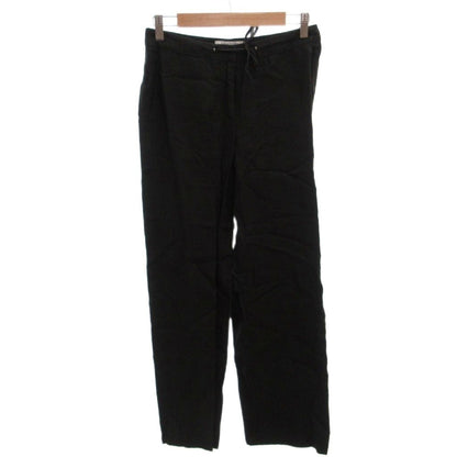 Max Mara Set Suit Jacket Pants Linen Single Easy 36 Black — view 5