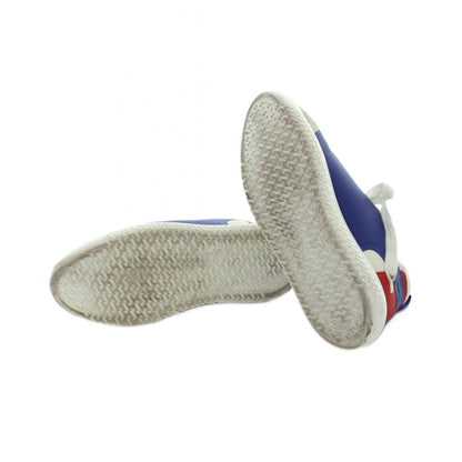 Hermes Vitesse Sneakers Logo Leather 41 Blue — view 6