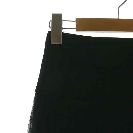 Dior Dot Pleated Plume Tulle Midi Skirt Long 38 S Black MW — view 5