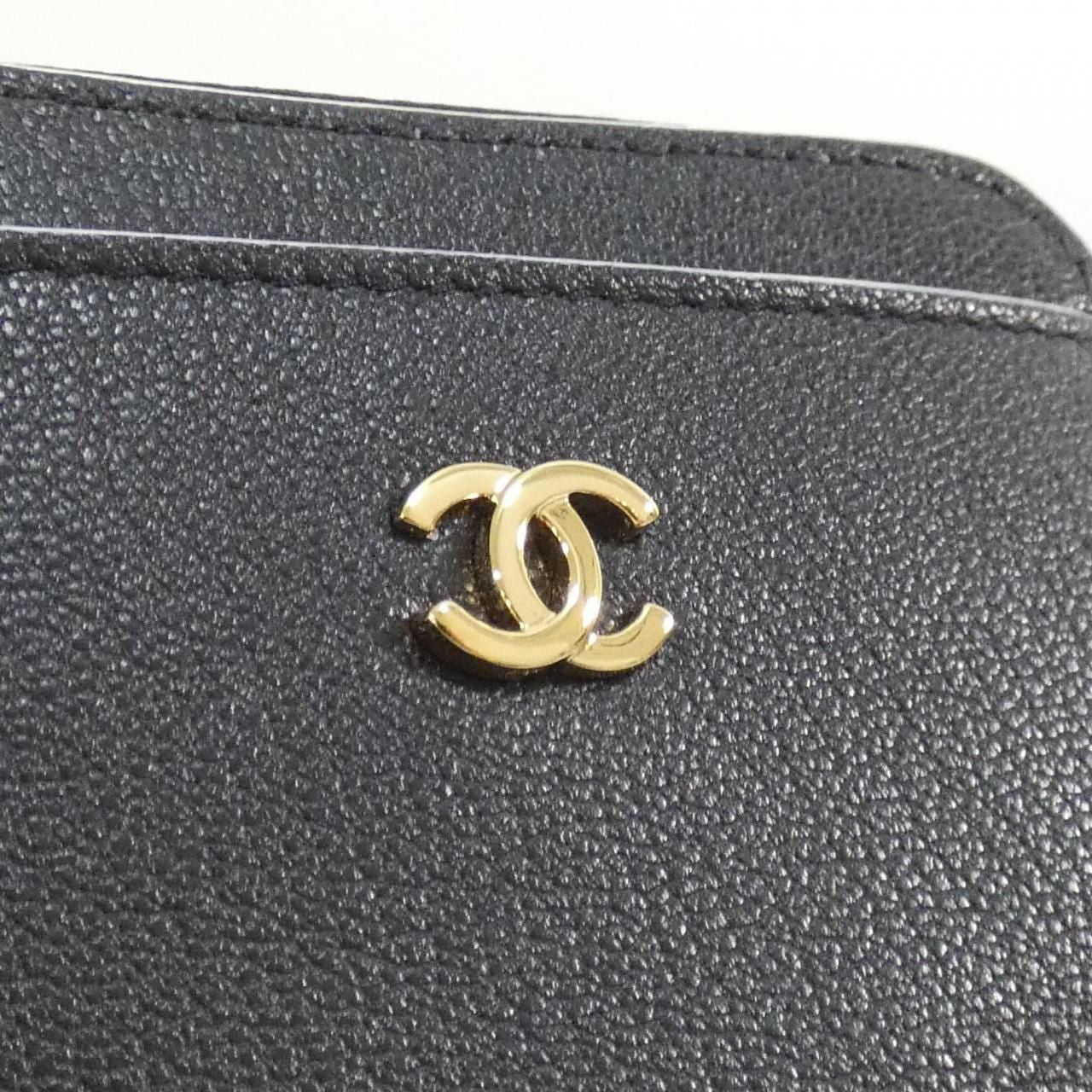 Chanel Coin Case Coin Purse Black — view 3