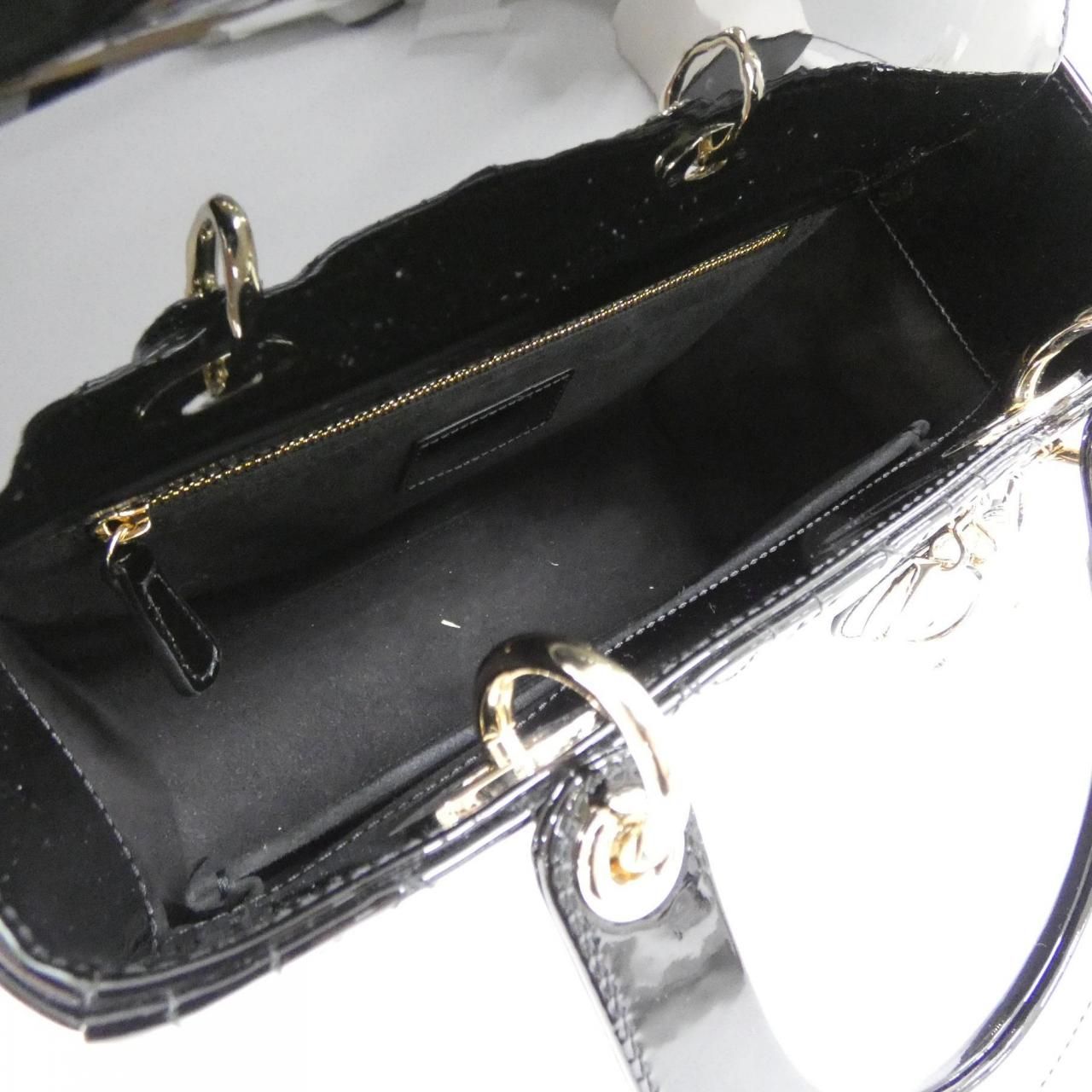 Dior Lady Bag Handbag Black — view 6
