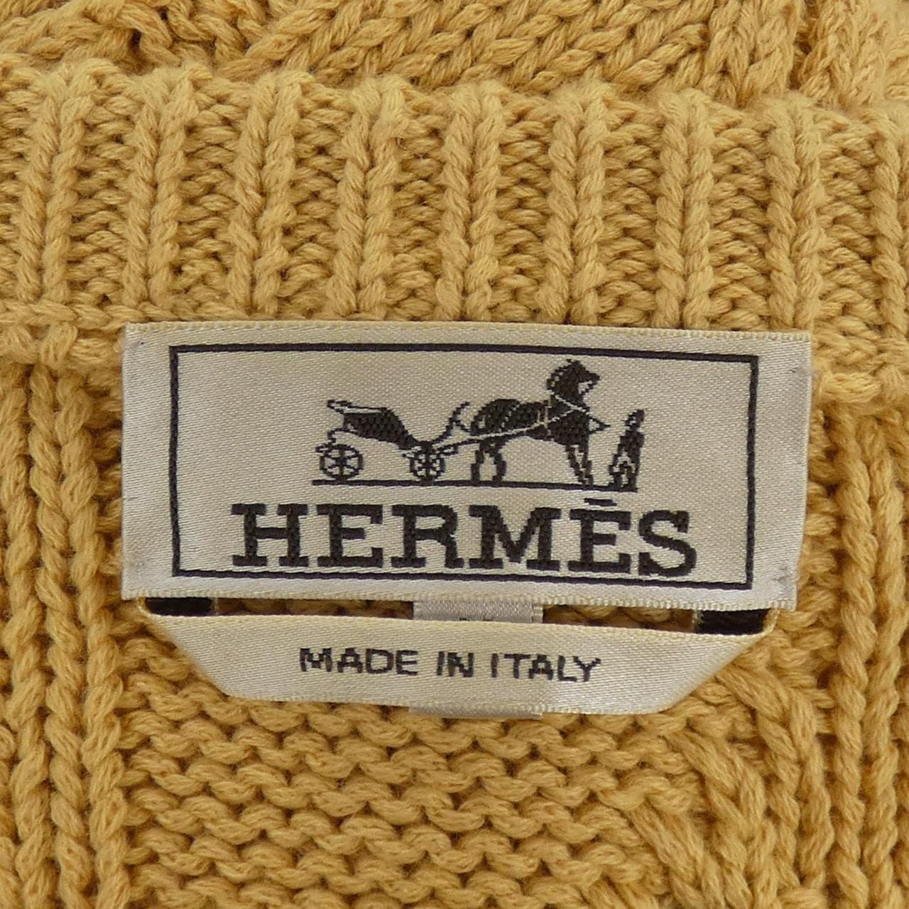 Hermes Knit Sweater Yellow — view 4
