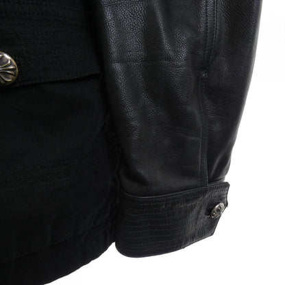 Chrome Hearts Chrry Bmb Lthr Slvs Jacket — view 6