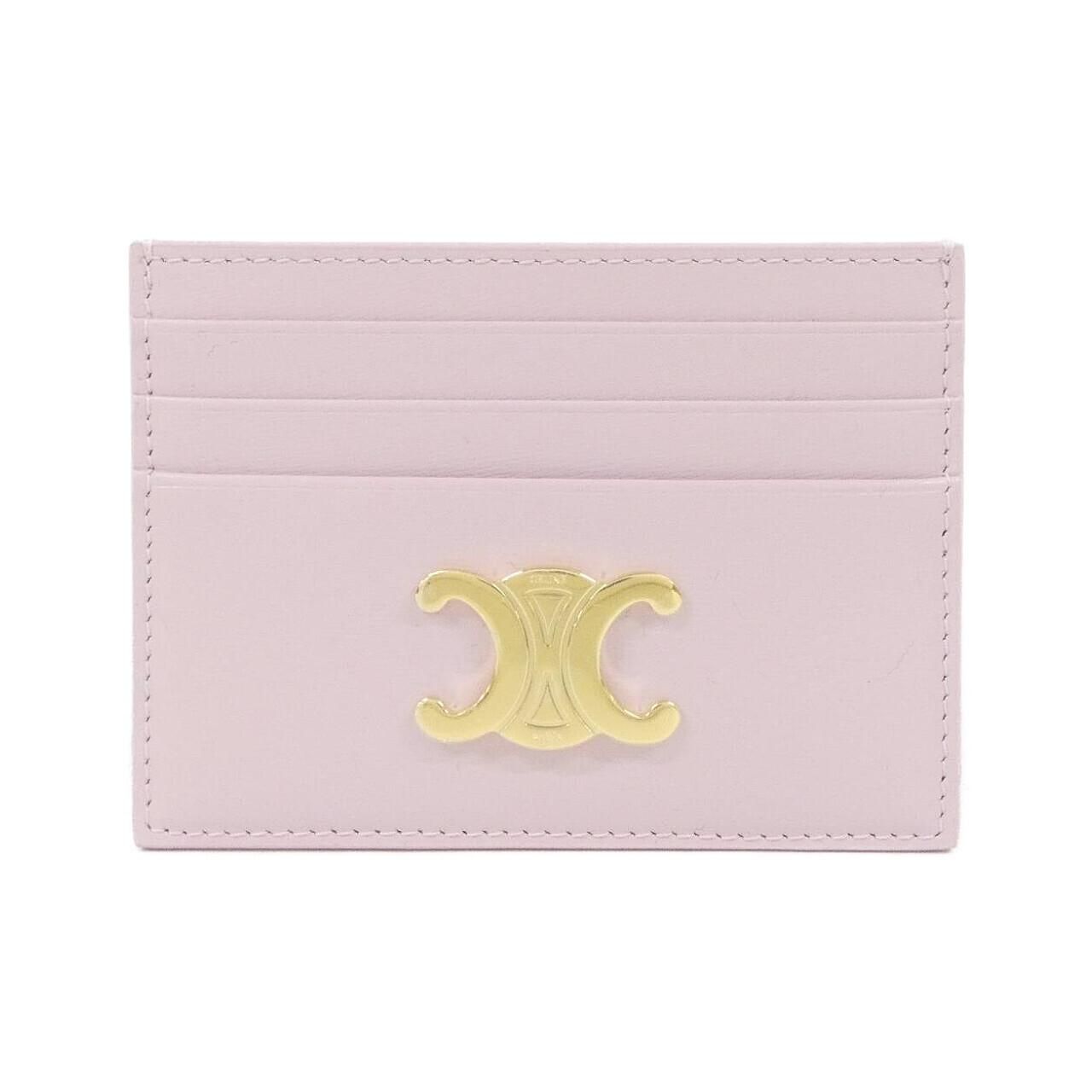 Celine Card Case Card Holders Pink