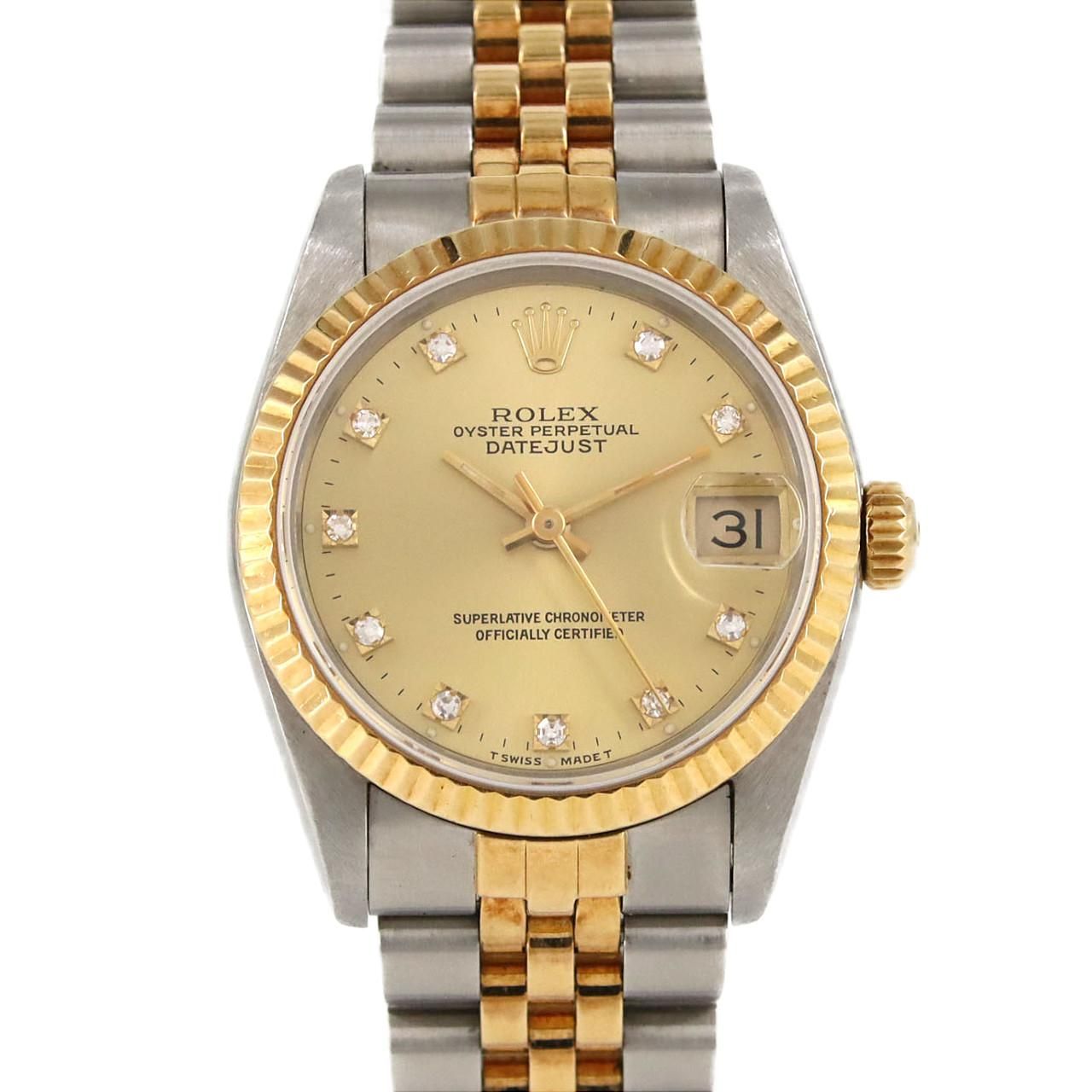 Rolex Datejust Automatic Winding Number Watch