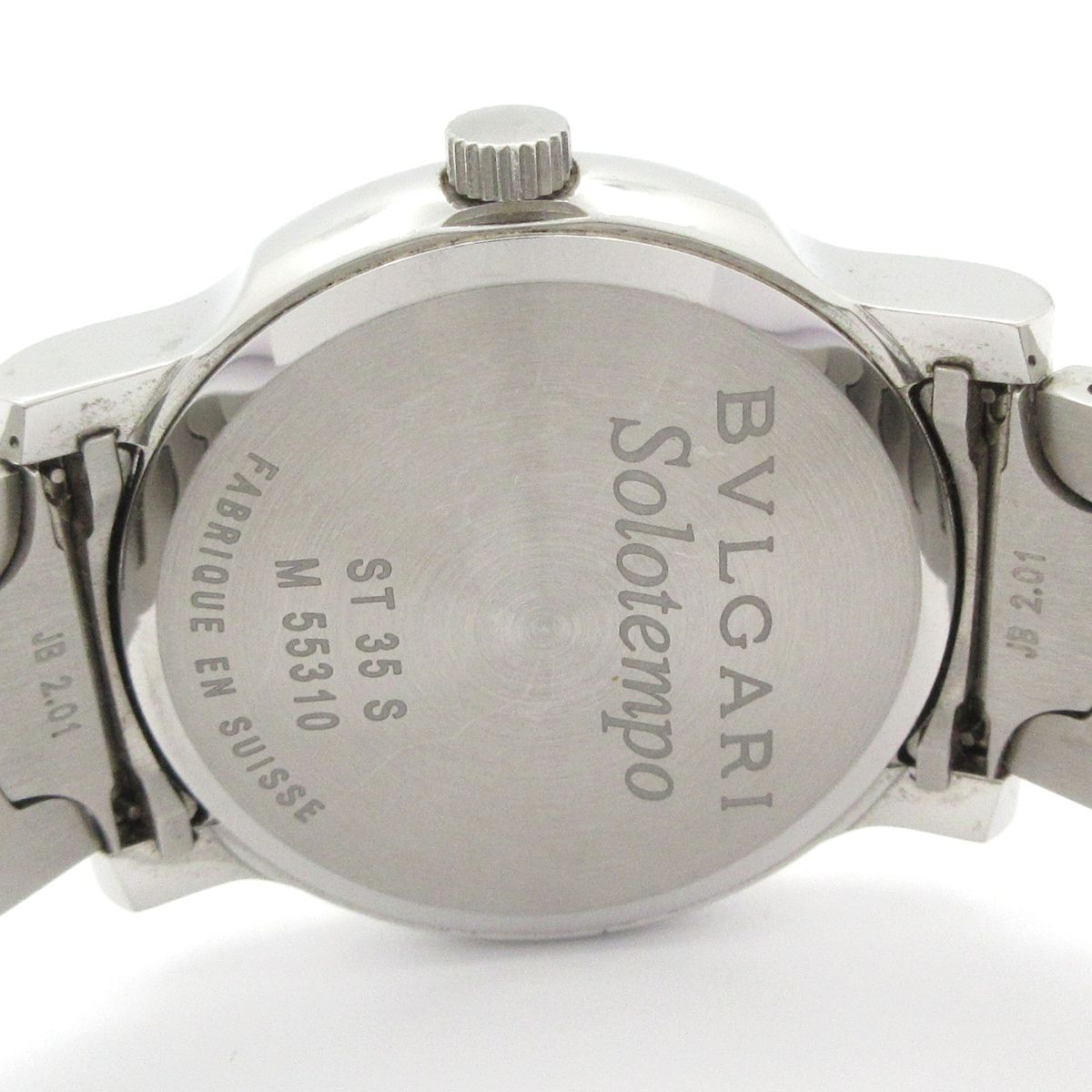 Bvlgari Watch Solo Tempo Black Silver — view 3