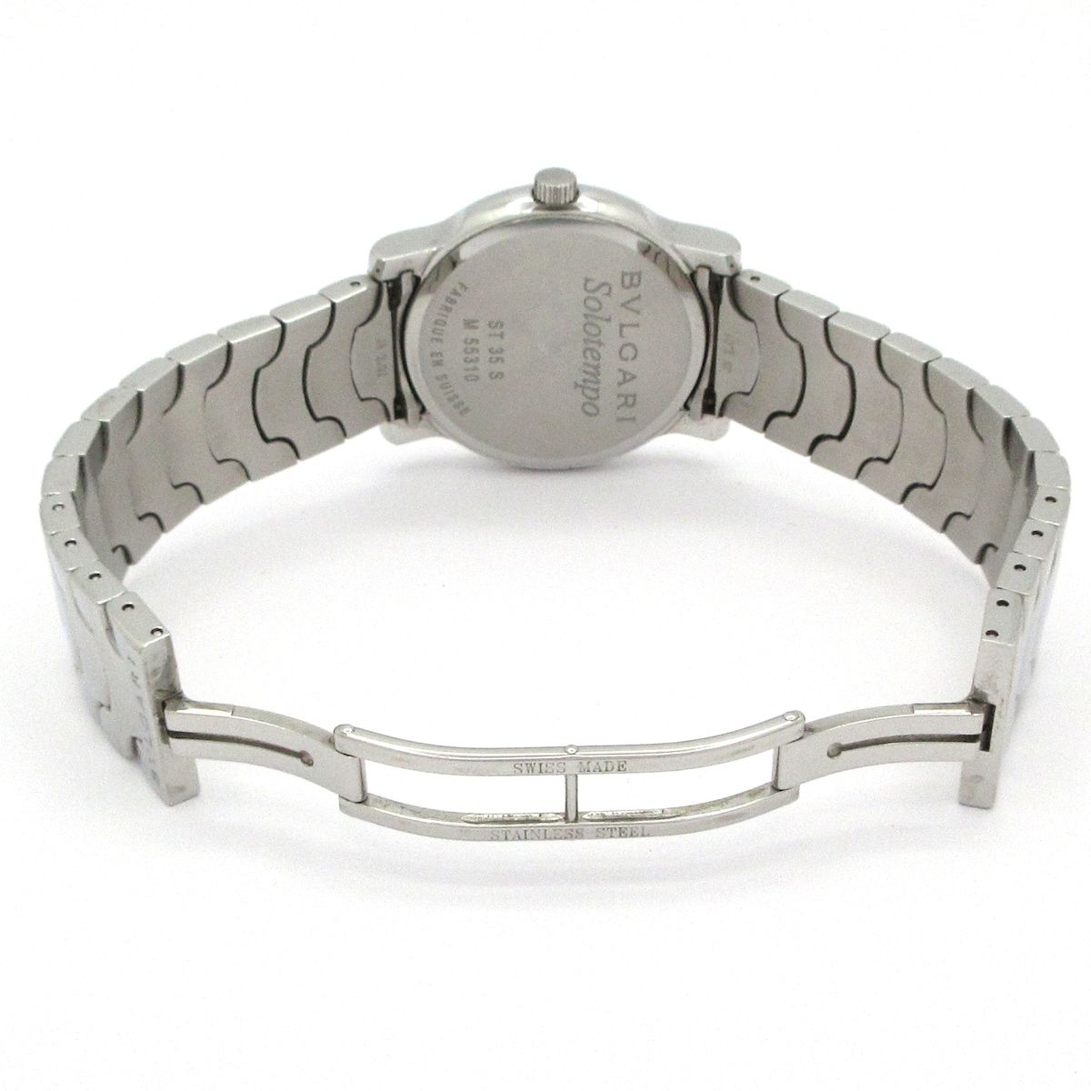 Bvlgari Watch Solo Tempo Black Silver — view 7