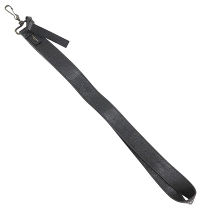 Balenciaga Neck Strap Logo Leather Black Key Holder — view 2