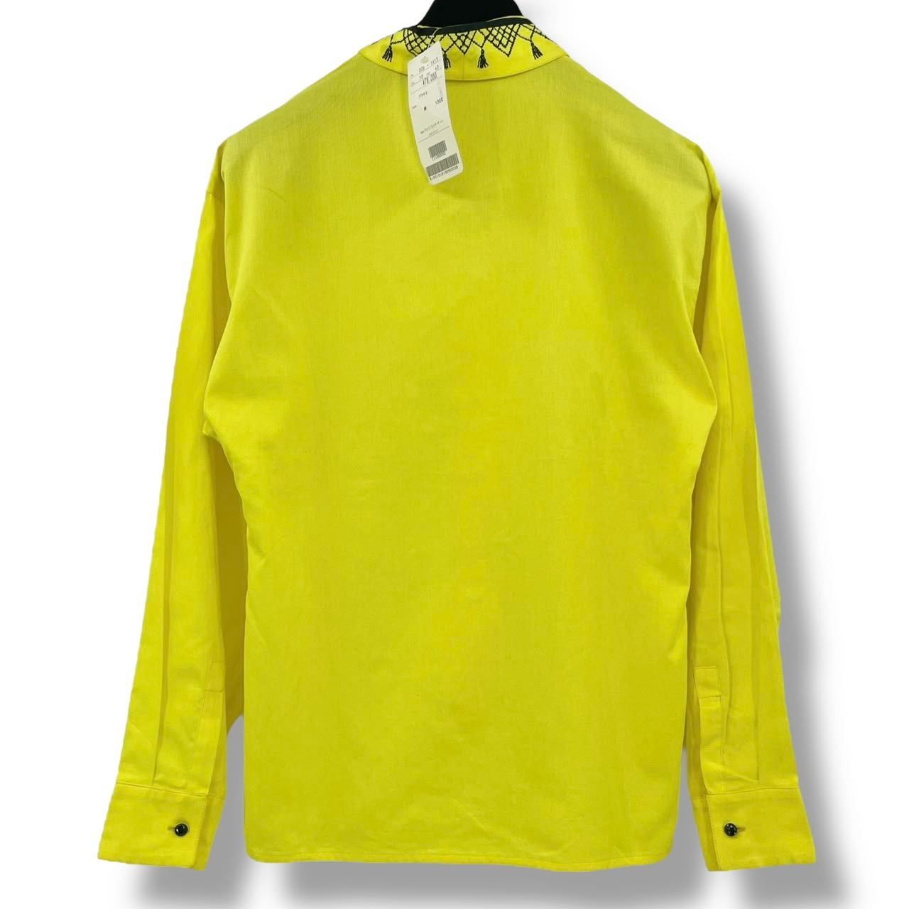 Versace Gianni Shirt Blouse Long Sleeve Yellow 40 — view 2