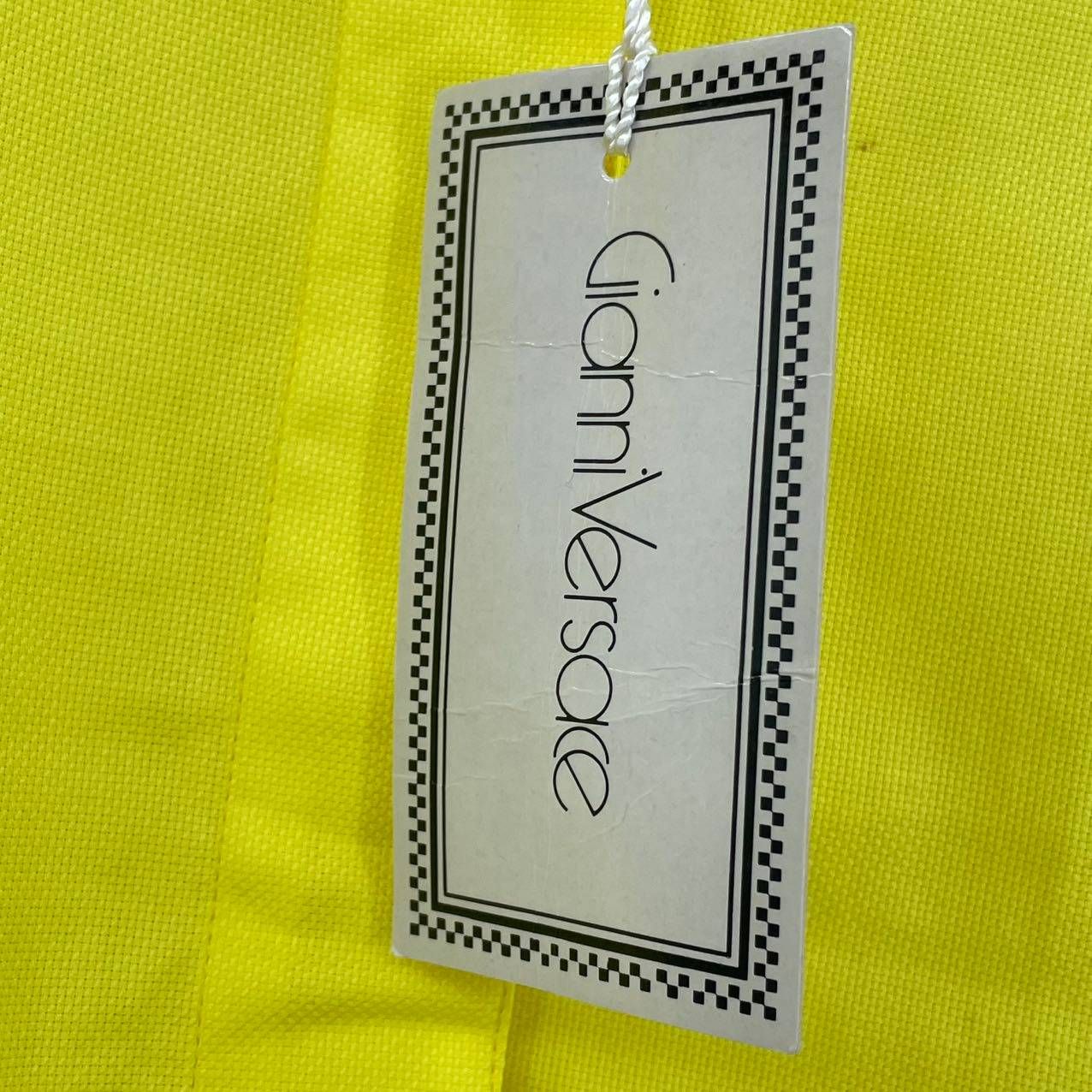 Versace Gianni Shirt Blouse Long Sleeve Yellow 40 — view 7
