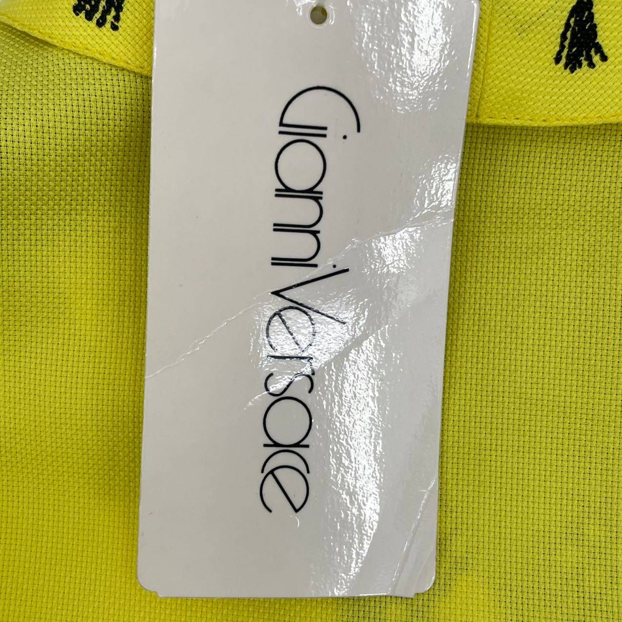 Versace Gianni Shirt Blouse Long Sleeve Yellow 40 — view 6