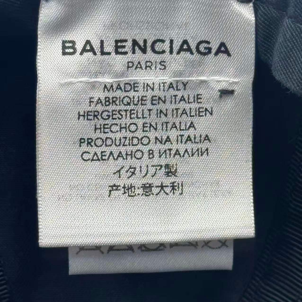 Balenciaga Cap Embroidery Logo Black — view 6