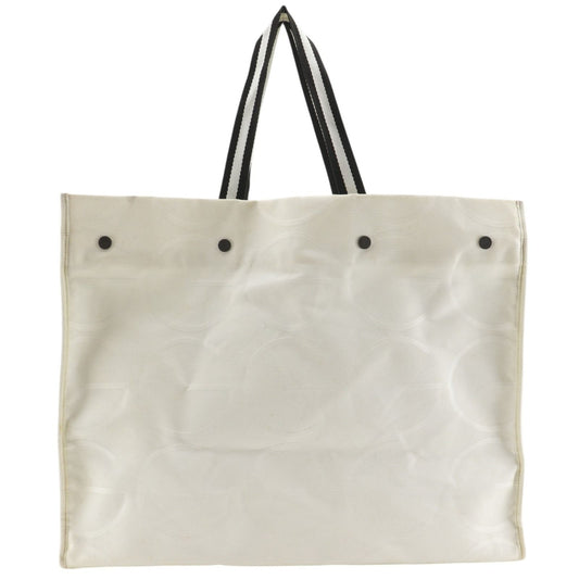 Gucci Pattern Canvas White Tote