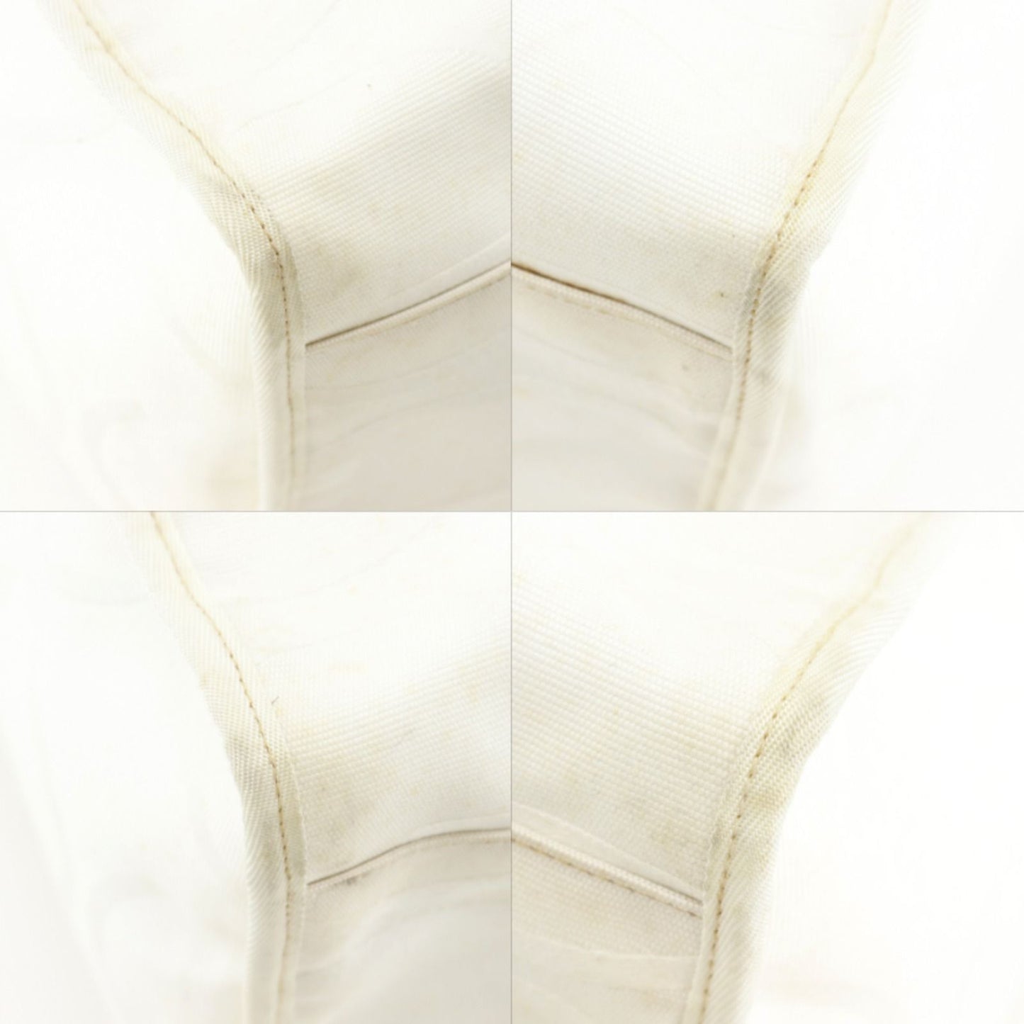 Gucci Pattern Canvas White Tote — view 4