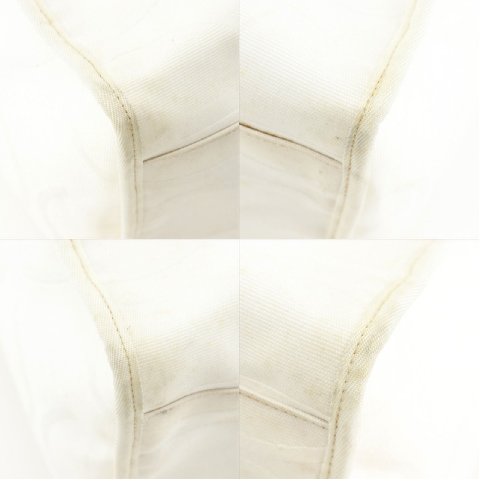 Gucci Pattern Canvas White Tote — view 4