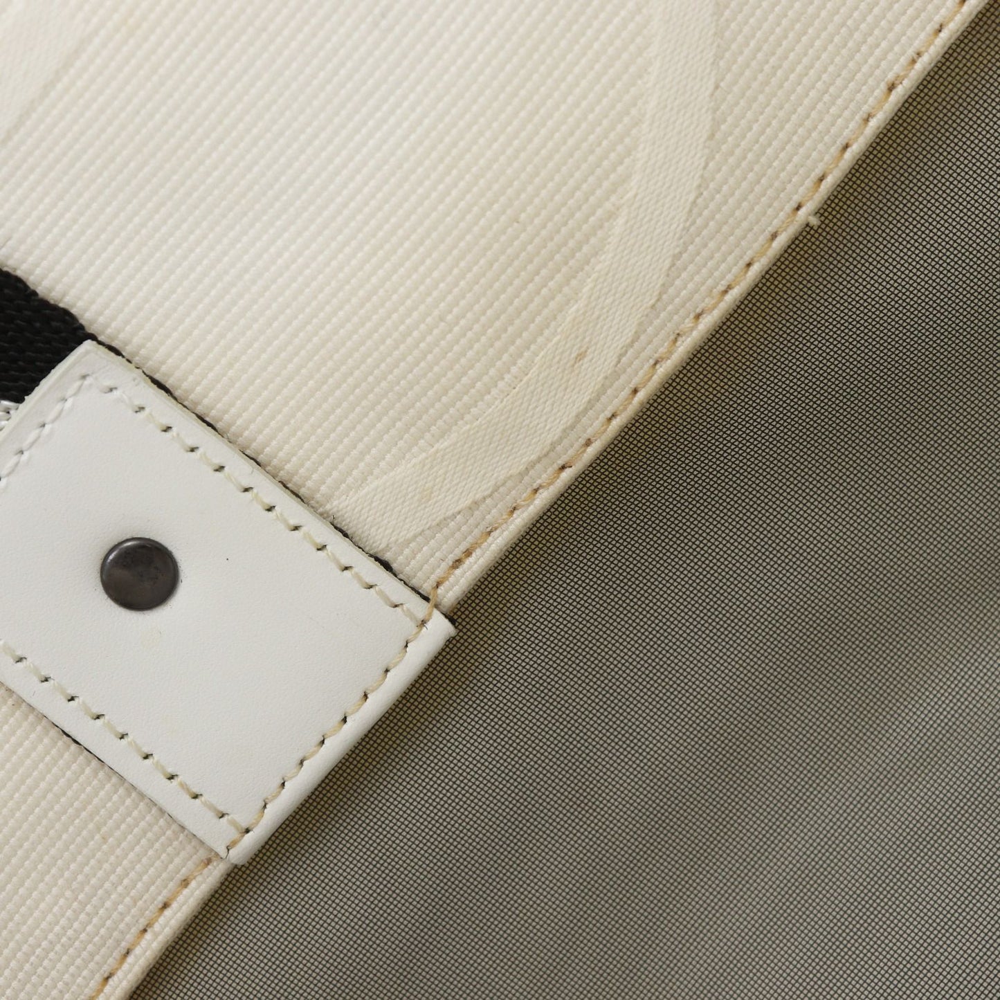 Gucci Pattern Canvas White Tote — view 7
