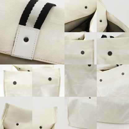 Gucci Pattern Canvas White Tote — view 9