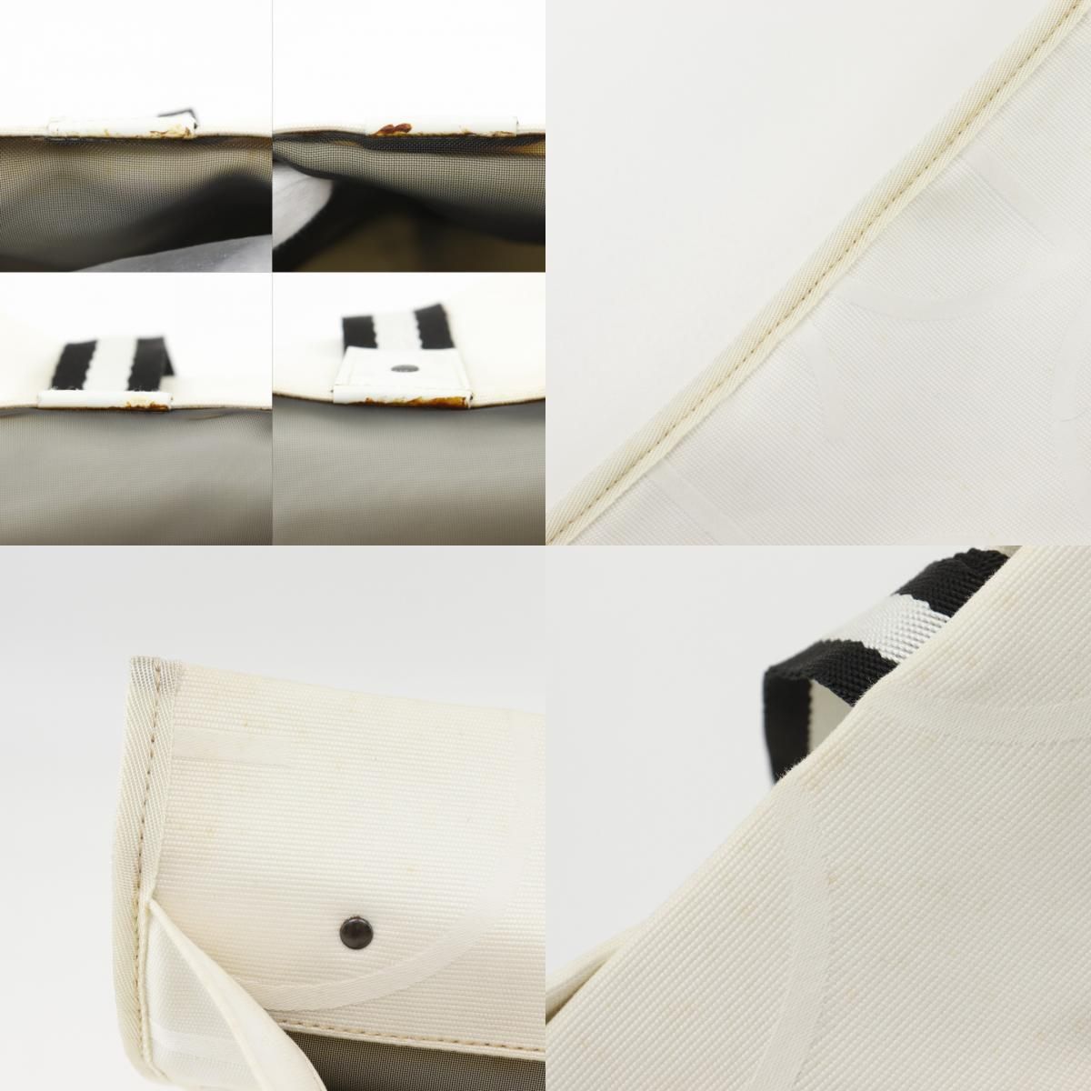 Gucci Pattern Canvas White Tote — view 8