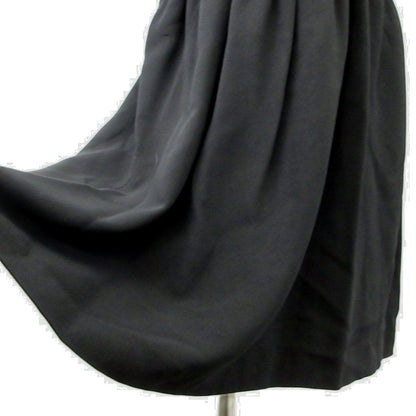 Miu Miu Miu Dress Silk 42 Black Round Neck Short Sleeve KK — view 6