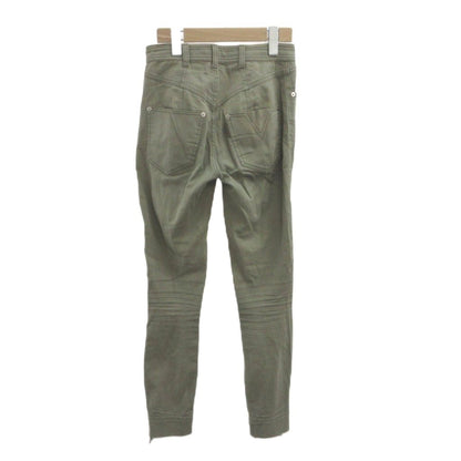 Louis Vuitton Denim Pants Jeans 34 Khaki Green Hem Zip Tapered YU — view 2