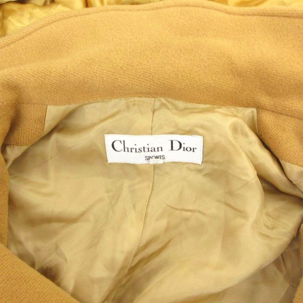 Dior Sport Duffle Coat Wool M Brown Hooded Long Sleeve Toggle Button MG — view 6