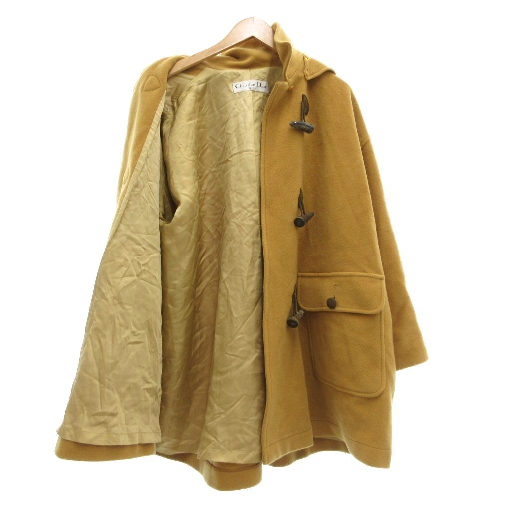 Dior Sport Duffle Coat Wool M Brown Hooded Long Sleeve Toggle Button MG — view 3