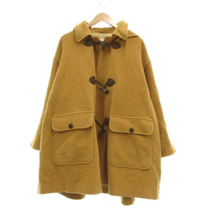 Dior Sport Duffle Coat Wool M Brown Hooded Long Sleeve Toggle Button MG