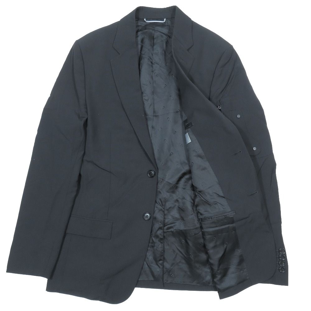 Dior Wool Mohair Saddle Pocket Tailored Jacket Blazer Single Suit CD Logo — view 2