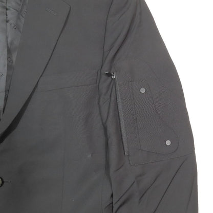 Dior Wool Mohair Saddle Pocket Tailored Jacket Blazer Single Suit CD Logo — view 4