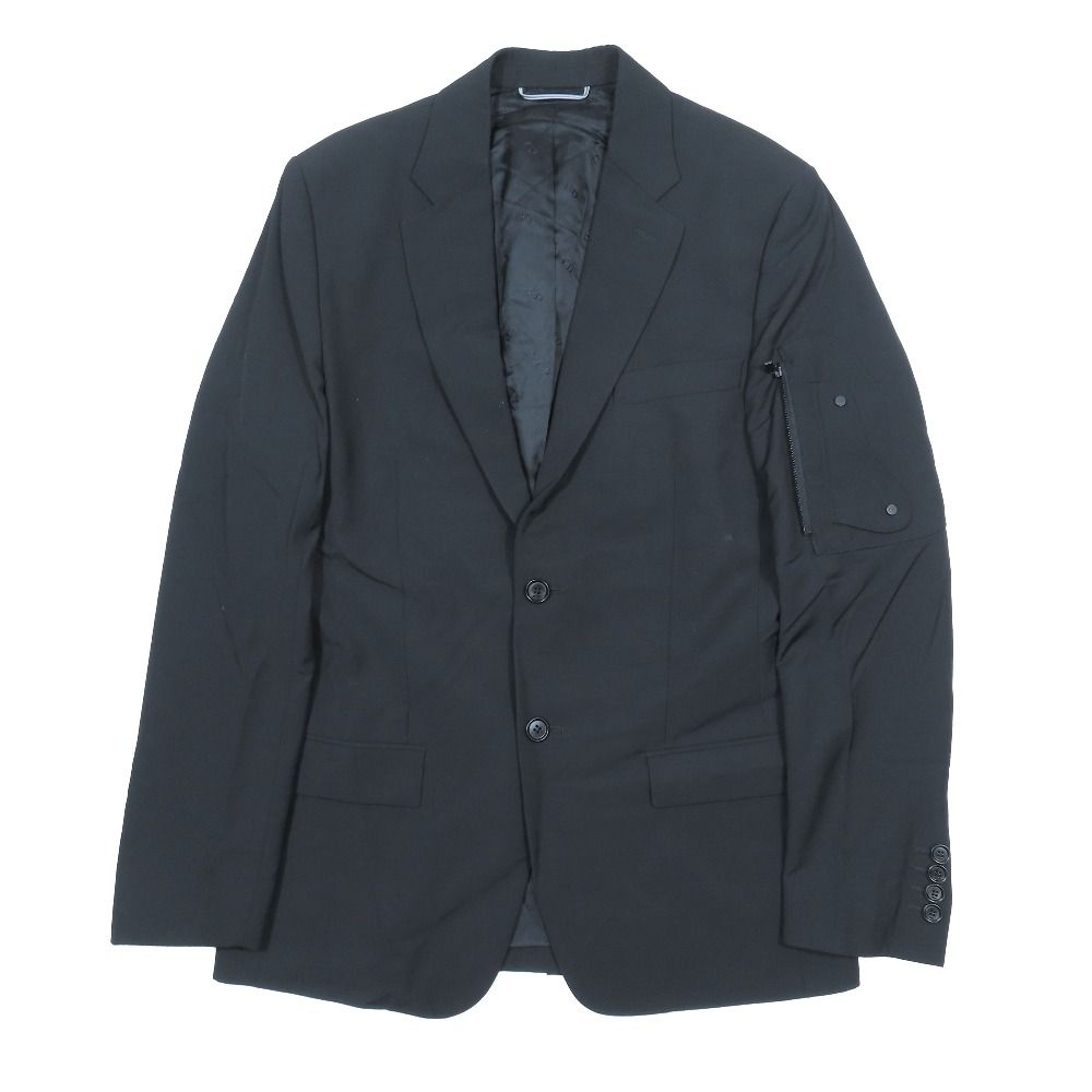 Dior Wool Mohair Saddle Pocket Tailored Jacket Blazer Single Suit CD Logo