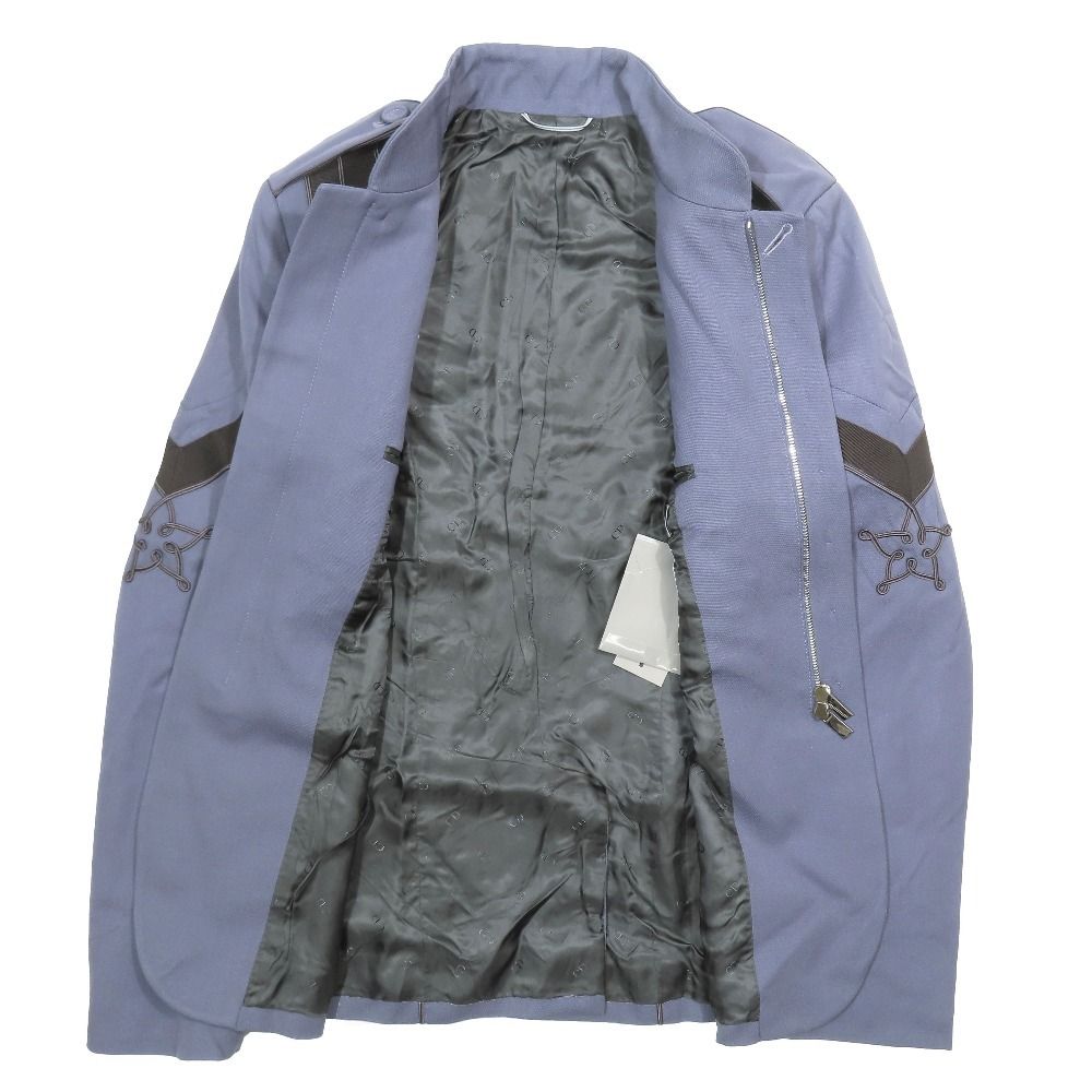 Dior Military Napoleon Jacket Bonaparte Embroidery Fully Lined Center Vent 50 — view 2