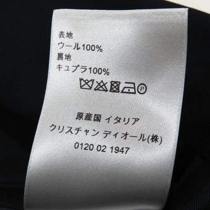 Dior jacket Blazer Single Breasted Center Vent 46 Navy Second — view 6