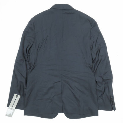 Dior jacket Blazer Single Breasted Center Vent 46 Navy Second — view 2