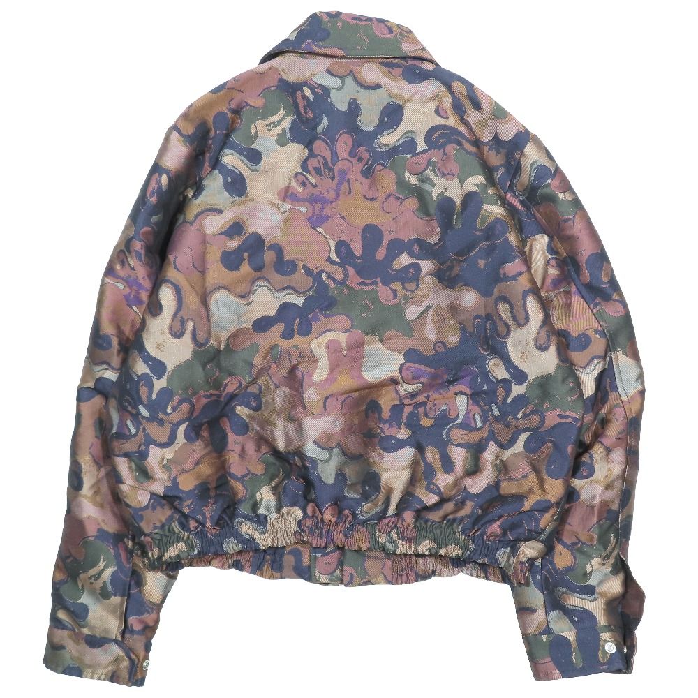 Dior Peter Doig Camouflage Batting Bomber Jacket 50 Multicolor — view 3