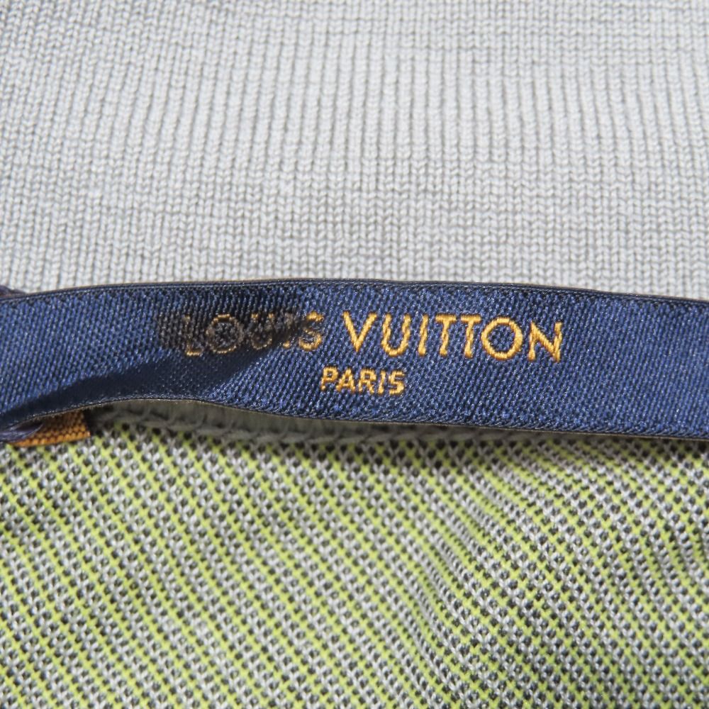 Louis Vuitton Half Zip Sweatshirt Shirt Arm Logo Pullover Jacket Large Gray — view 6